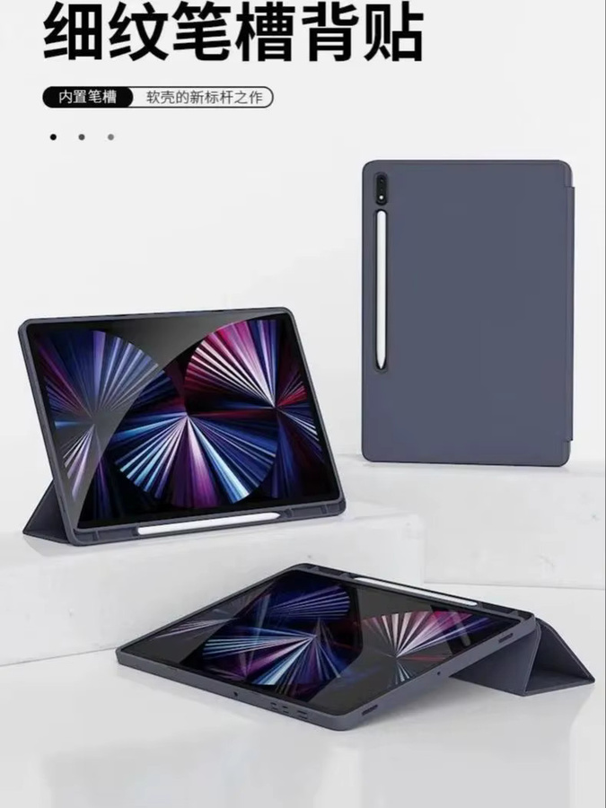 Samsung Tablet Hülle in Schwarz und Grün für Galaxy Tab S10 S9 S8 S7 S6 Lite S9 FE S10 FE A9 Plus A11 Plus und S7 S8 S9 S10 Plus FE 12,4" sowie S7 S8 S9 S10 Plus FE 10,9" und S6 Lite 10,4" Cover - Bild 5