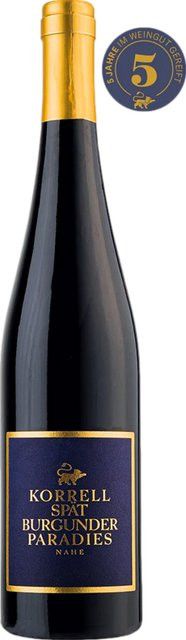 Korrell Pinot Noir Rotwein, 2019, Nahe, trocken, 0,75 l - Bild 1
