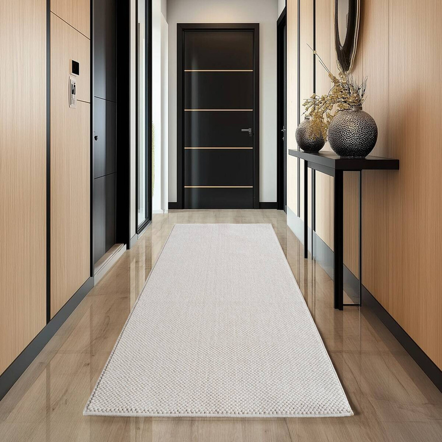 Ayyildiz Flachgewebeteppich Helix Creme mit modernem Design, Breite: 80 cm, Länge: 150 cm - Bild 2