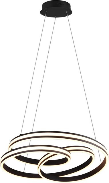 Trio LED-Pendelleuchte Nuria in Schwarz Matt, dimmbar, B/T/H: 600 x 600 x 60 cm - Bild 1