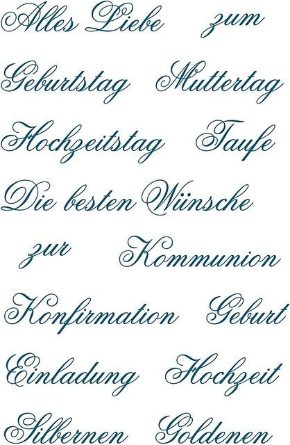 Rico Design Paper Poetry Silikonstempel Familienfeste mit 15 Motiven - Bild 1