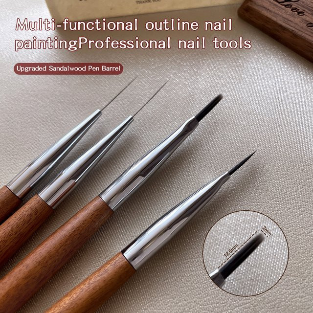 Kaniu Nagel Linien Pinsel für Nail Art und UV Gel, 1 Stück - Bild 1
