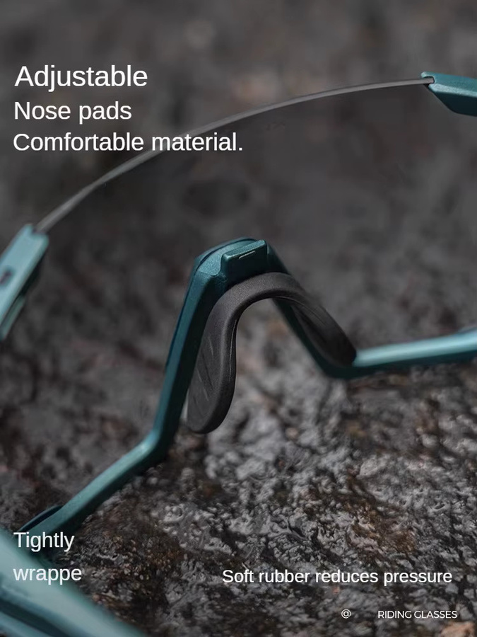 Xunting Radsport Sonnenbrille, Vollrand, weiß, unisex, polarisiert - Bild 4