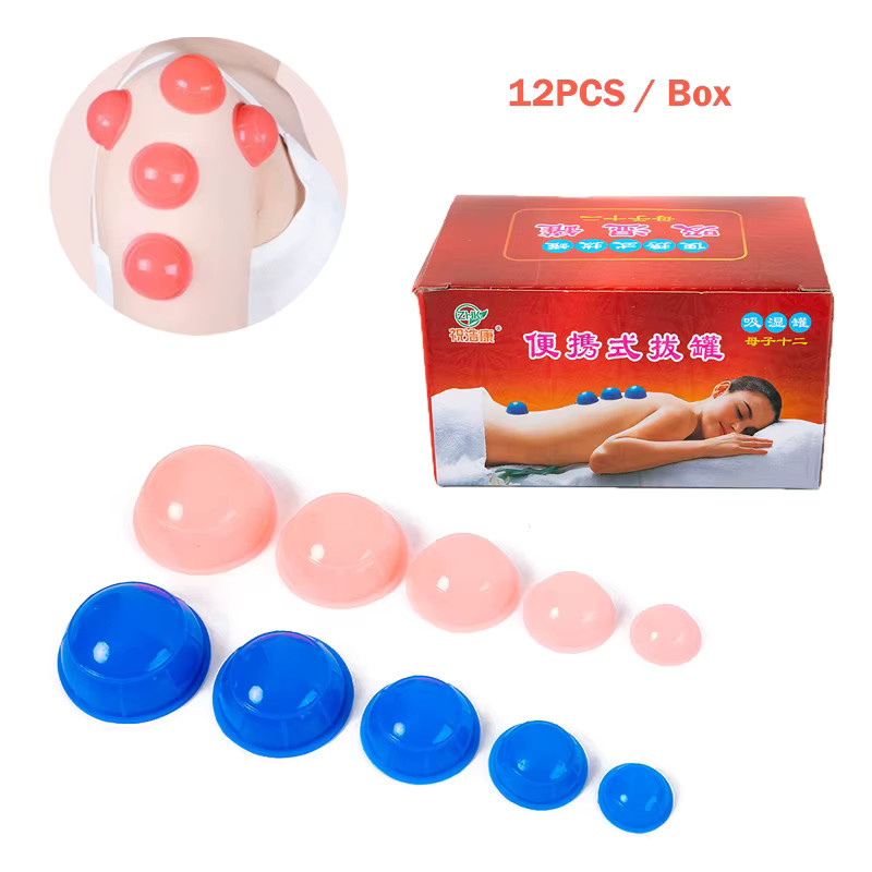 HNKMP Schröpfen Set Silikon Massagegläser, 12 Stück, Unisex - Bild 2