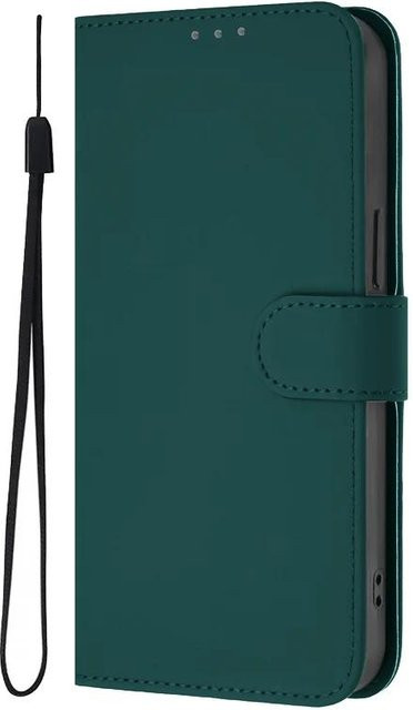 Leder Klapphülle für T-Mobile T Phone 3 Pro und T-Mobile Revvl 8 Pro in Green - Bild 1