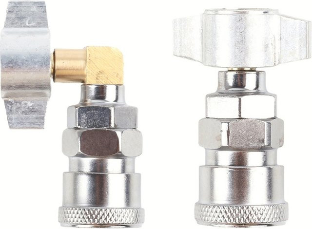 LEENKEA Pneumatischer Stecker mit geradem Ellenbogen aus Metall in Silber für Lkw Staubgebläse - Bild 1