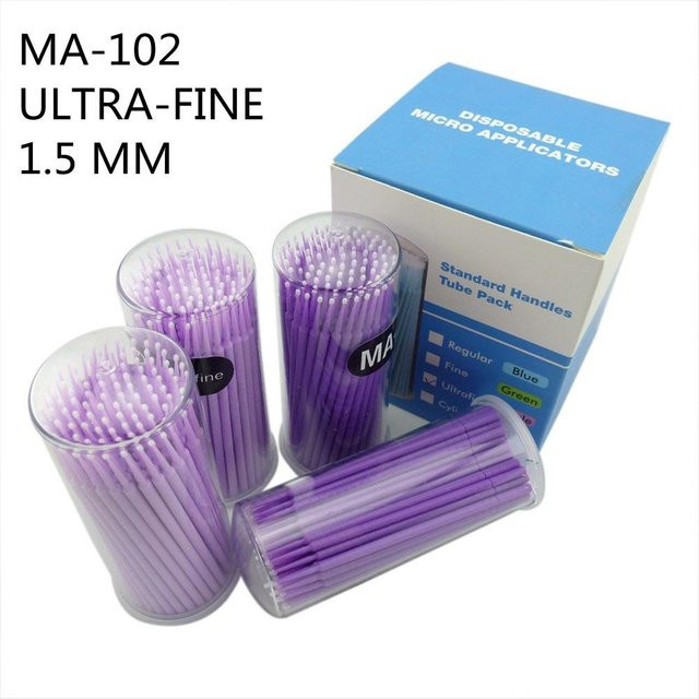 Jnsur Mikrobürsten Dentalapplikator, 400 Stück, 1 mm und 2,5 mm - Bild 1