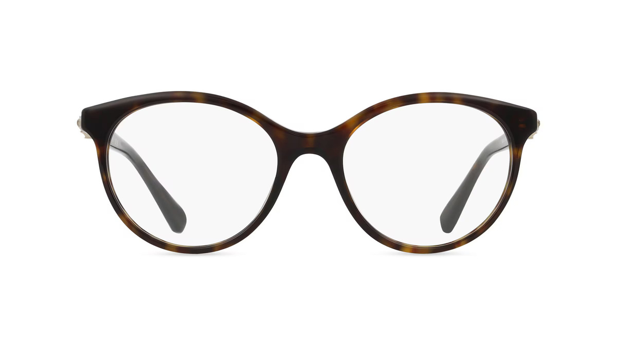 Swarovski 0SK2019 Korrektionsbrille Damen, Vollrand, Rund, Acetat, braun - Bild 1
