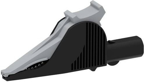 Electro PJP Krokodilklemme 5066-IEC-CD1-N mit 4mm Steckanschluss, CAT III 1000 V und CAT IV 600V, Schwarz - Bild 1