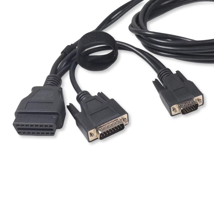 DHCCREATE 9in1 Getriebe Adapter Test Kabel für VAG DQ250 DQ200 DQ380 DL382 DL501 VL300 VL381, 12V DC Datenkabel, Schwarz/Grün, Länge: 120 cm - Bild 3