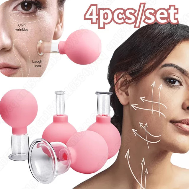 FUBEICHLY Vakuum Schröpfen Glas Massagegerät für Gesicht, Unisex - Bild 1