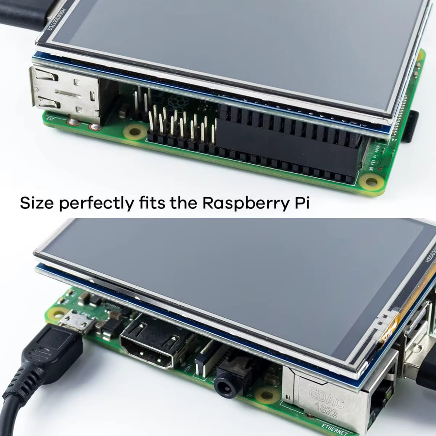 AOKIN 3,5 Zoll Touchscreen Display Modul für Raspberry Pi mit 320x480 TFT Touch Screen und Touch Pen - Bild 2