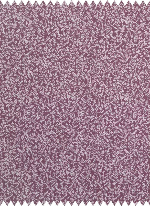 Quenin Stoff Leontine in Rosa mit floralem Blumenmuster und Holzoptik - Bild 1