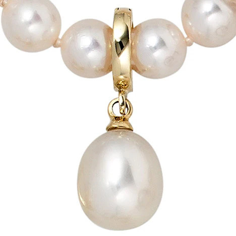 Colfem Anhänger 585 Gelbgold, Perle, Unisex - Bild 1