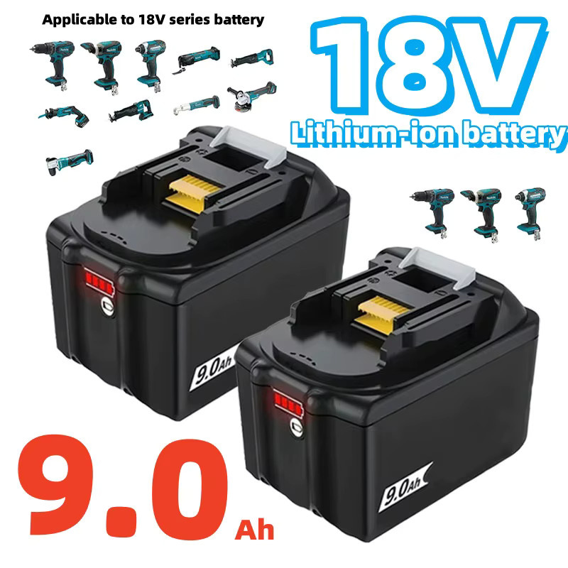 Makita 18V Ersatzakku kompatibel mit BL1850 BL1860 BL1830 für Winkelschleifer, Handbohrmaschinen und Akkuschrauber - Bild 2