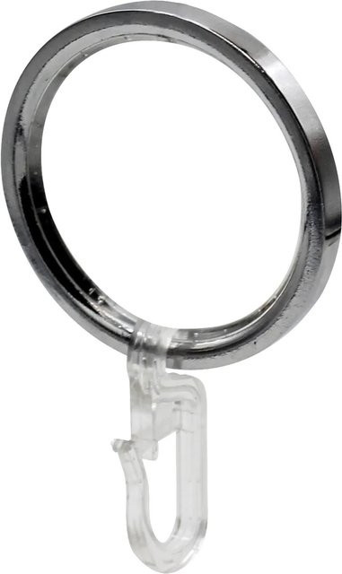 Mydeco Gardinenringe aus Metall in Chrom Silber für Gardinenstangen mit Durchmesser 2 cm und Ringdurchmesser 4 cm - Bild 1