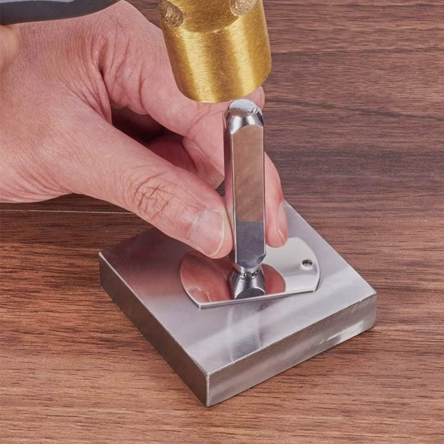 Design Stempel Stanzstempel aus galvanisiertem Hartkohlenstoffstahl in Silber für Metall, Schmuck, Leder und Holz - Bild 3