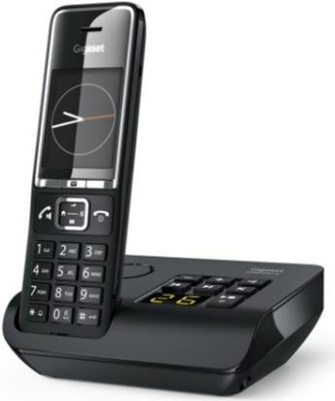 Gigaset Comfort 550A Schnurloses Telefon mit Anrufbeantworter und Freisprechfunktion in Schwarz/Silber - Bild 2