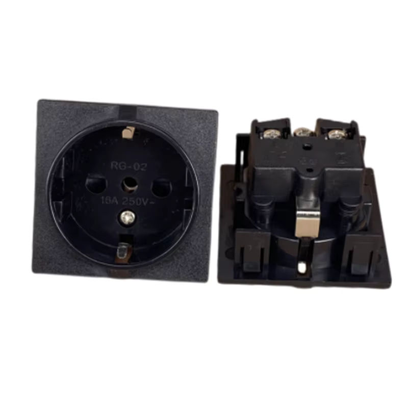 Fengyidz RG-02 Schuko-Steckdose mit Schnappsteckdose für USV, wasserdicht, Schwarz - Bild 5