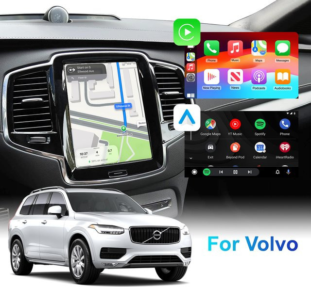 LEXXSON CarPlay und Android Auto Upgrade Kit für Volvo V60 V90 S60 XC40 XC60 XC90 S60 S90 (Modelljahre 2017–2022) mit WLAN-Funktion - Bild 1