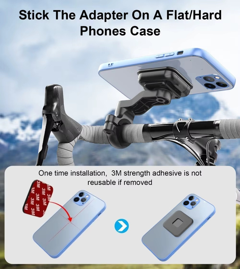 Maerknon Magnetische Universal Smartphone Halterung für Motorrad und Fahrrad in Schwarz - Bild 4