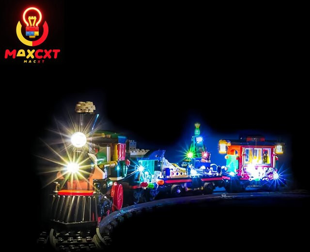 MAXCXT LED-Licht Set für LEGO 10254 Winterurlaub Zug, dekorative Multicolor Lampe aus Kunststoff - Bild 1