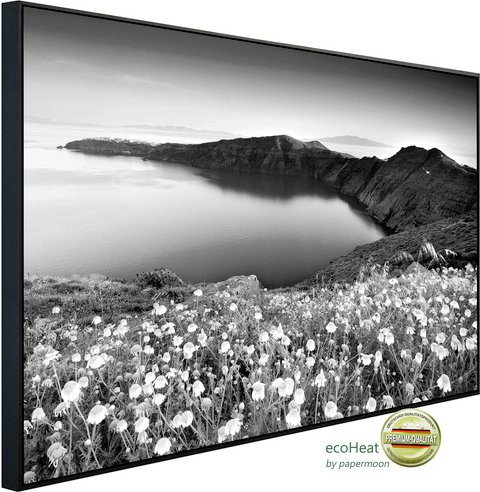 papermoon EcoHeat Infrarotheizung Landschaft Schwarz Weiss mit Matt-Effekt und App-Steuerung - Bild 1