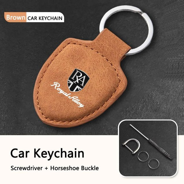 Schlüsselanhänger Royal Enfield, braun, Unisex - Bild 1