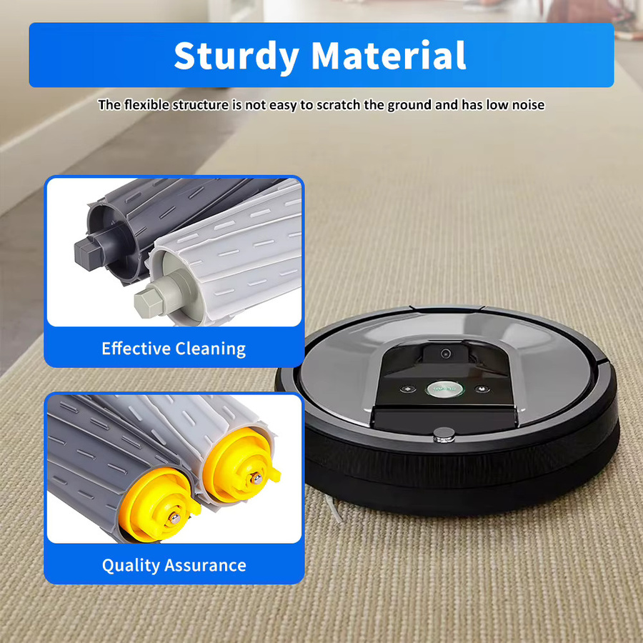 Ersatz-Rollenbürste für iRobot Roomba 800 und 900 Serie (860, 865, 866, 870, 880, 885, 886, 890, 960, 966, 971, 976, 980, 990) aus Kunststoff - Bild 4