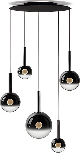 Occhio Luna Sospeso Cloud LED-Pendelleuchte in Dark Chrome und Schwarz Matt mit Tunable White (2700K - 4000K) - Bild 1