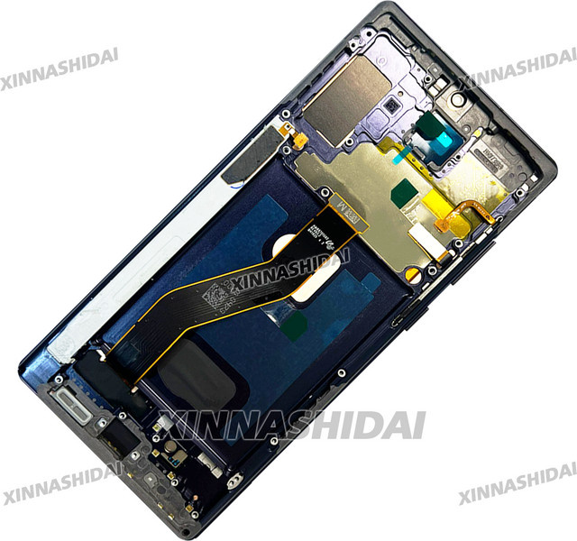 Samsung AMOLED Note 10 Plus LCD-Display mit Touchscreen und Rahmen für N975F in Schwarz oder Blau - Bild 1