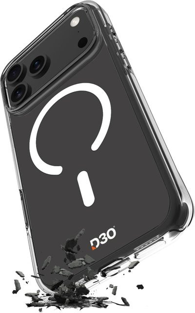 Puro Impact Clear D3O Bio Schutzhülle für Apple iPhone 17 Pro Max, Transparent Weiß mit MagSafe - Bild 2