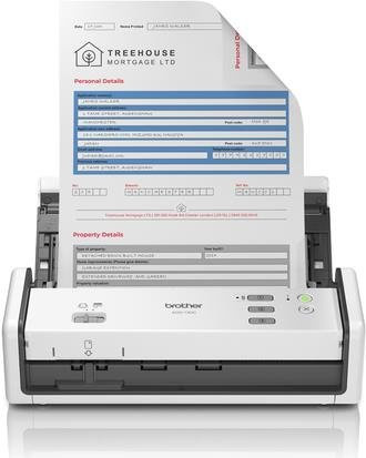 Brother ADS-1300 Dokumentenscanner in Weiß mit Duplex-Funktion, Wi-Fi und USB-C - Bild 2