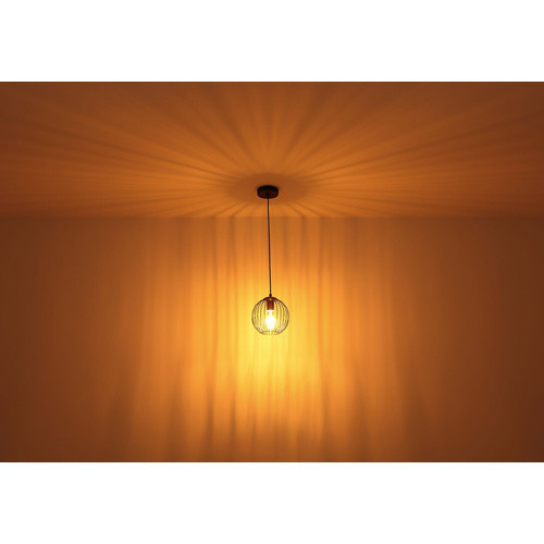 Globo Pendelleuchte Eusebius 4-flammig Schwarz Matt, B/T/H: 100 x 16 x 150 cm - Bild 3
