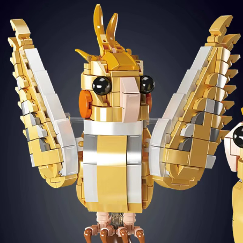 Mould King 10150 Papagei Bauset aus der Tierserie mit 1052 Teilen, bunte Mini-Bausteine für kreative MOC-Modelle - Bild 3