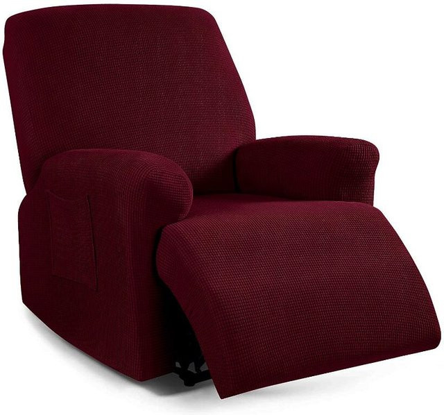 Yiran Furniture Sesselbezug aus Spandex-Jacquard in Rot mit rutschfestem Boden für 1 Sitzer - Bild 1