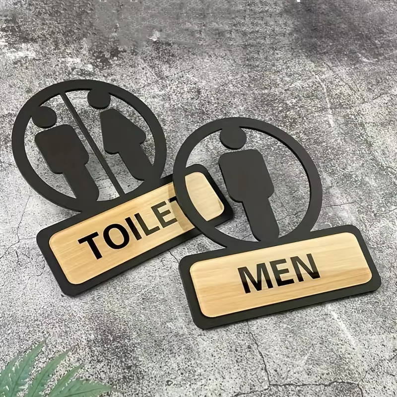 JETTING Toiletten-Erinnerungsschild in Schwarz für Unternehmen, Büro und öffentliche Bereiche - Bild 2