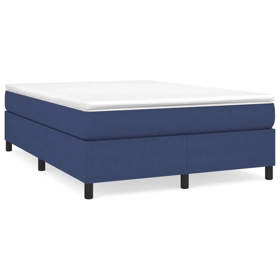 vidaXL Boxspringbett Blau mit Stoffbezug B/T/H: 140 x 200 x 35 cm - Bild 2