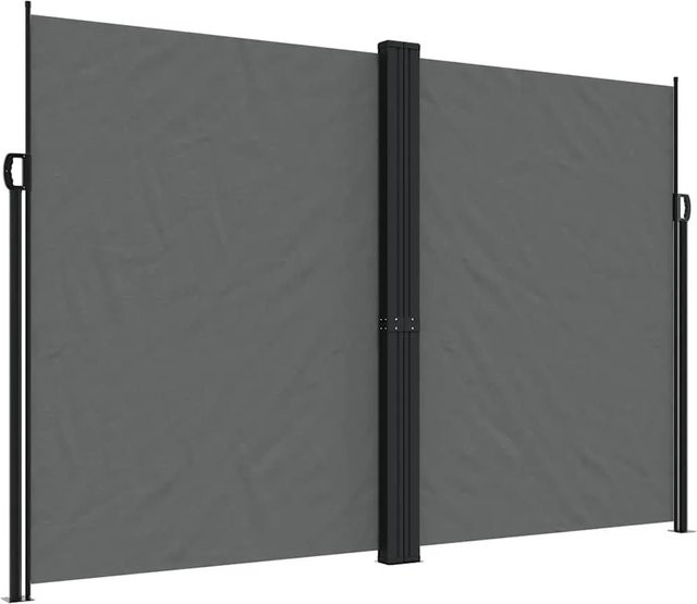 Furnicato Seitenmarkise ausziehbar Anthrazit B: 1000 cm, H: 220 cm - Bild 1