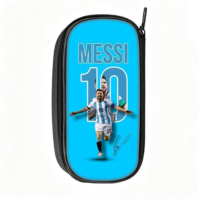 Var Vogue Federmäppchen Messi Muster in Blau aus Nylon - Bild 1