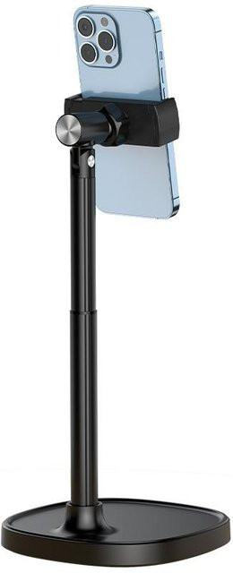 SZwatch Universal Handyhalter aus Aluminiumlegierung für den Schreibtisch, höhen- und winkelverstellbar, Schwarz - Bild 1