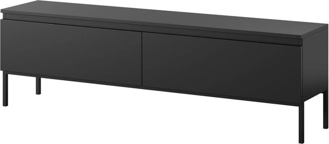 Selsey TV-Lowboard Bemmi in Schwarz Matt mit einer Breite von 150 cm - Bild 1