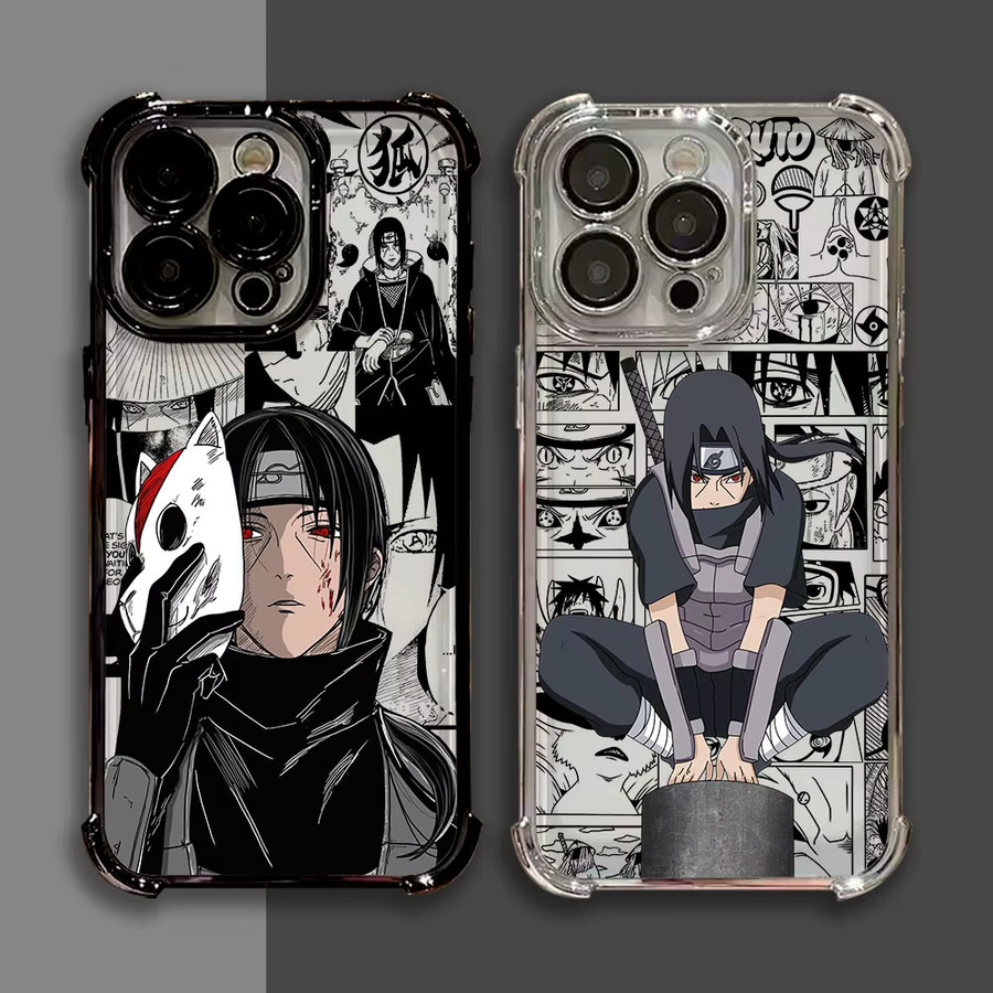 Stoßfeste Silikon Schutzhülle mit Japanischem Anime Uchiha Itachi Design für Google Pixel 8 7 10 9 Pro XL A 7A 8A 9A 10A Transparent - Bild 2