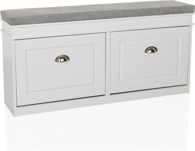 hjh LIVING Schuhschrank ESTHA in Vintage Landhausstil aus lackiertem MDF - Bild 1