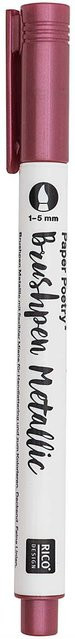 Rico Design Paper Poetry Metallic Brushpen Rot 1-5mm - Bild 1
