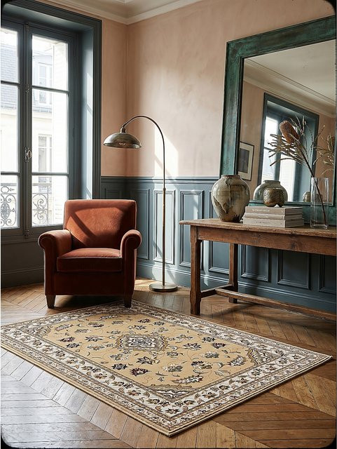 Orient Teppich Kadima Design Braun mit Medaillon-Dessin B: 200 cm, T: 290 cm - Bild 1
