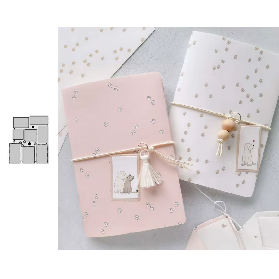 Metall-Stanzformen Set in Silber für DIY Scrapbooking und Kartenherstellung - Bild 2