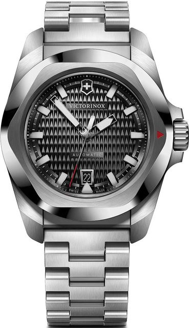 Victorinox Herrenuhr I.N.O.X., Automatik, Edelstahl, 41 mm, Schwarz, 20 ATM - Bild 1