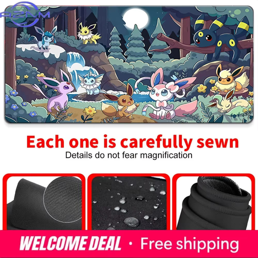 Potdemiel Eeveelutions Moonlit Forest Pokémon Gaming-Mauspad, Mehrfarbig - Bild 4