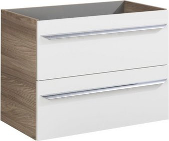 Fackelmann Waschtischunterschrank Luxor in Steinesche und Weiss, B/H/T: 79,4 x 60,3 x 45,0 cm - Bild 1